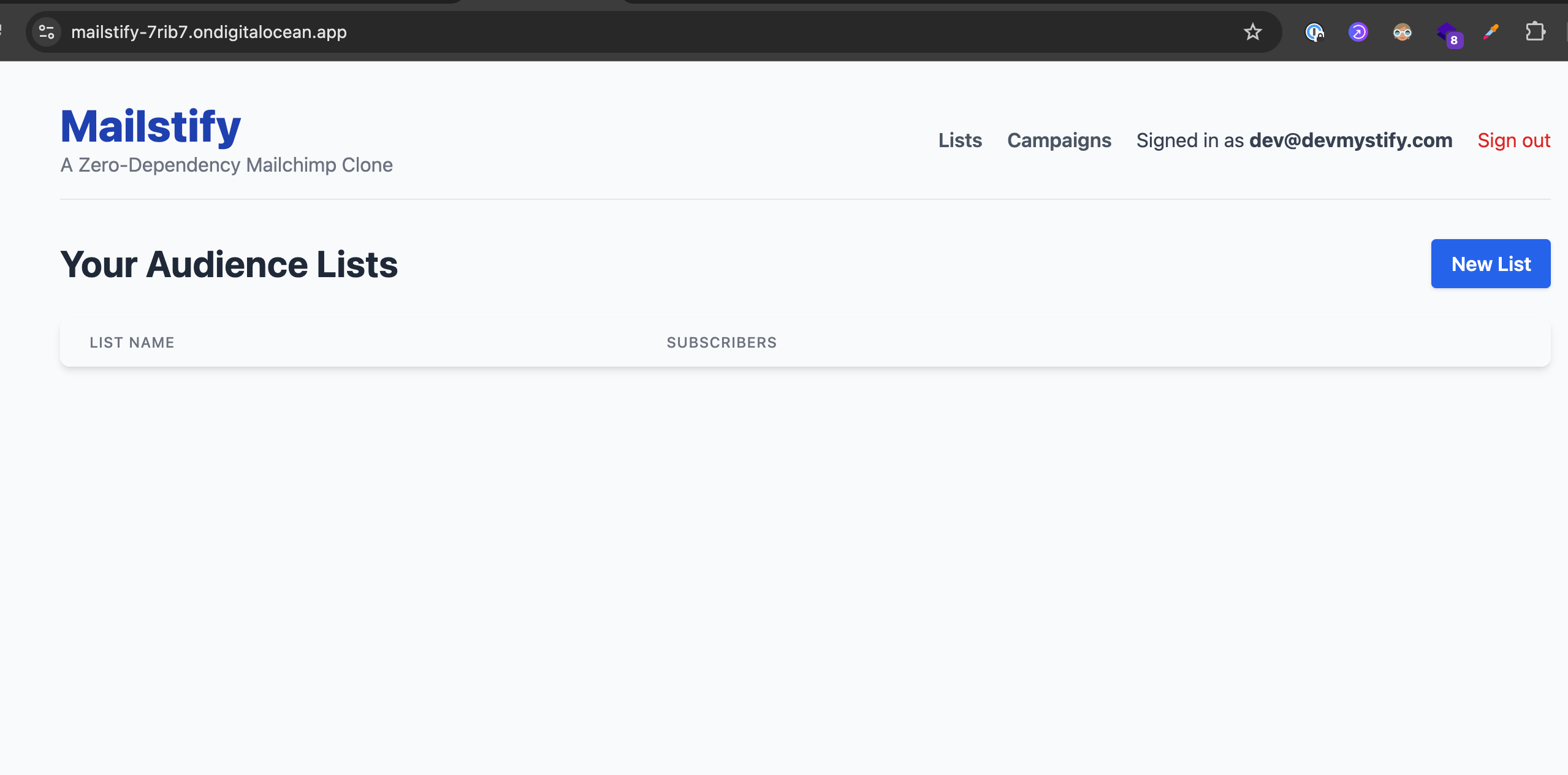 Rails app successfully deployed and live on DigitalOcean App Platform
