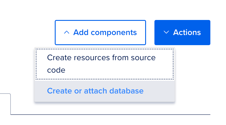 Attach new database engine into the app